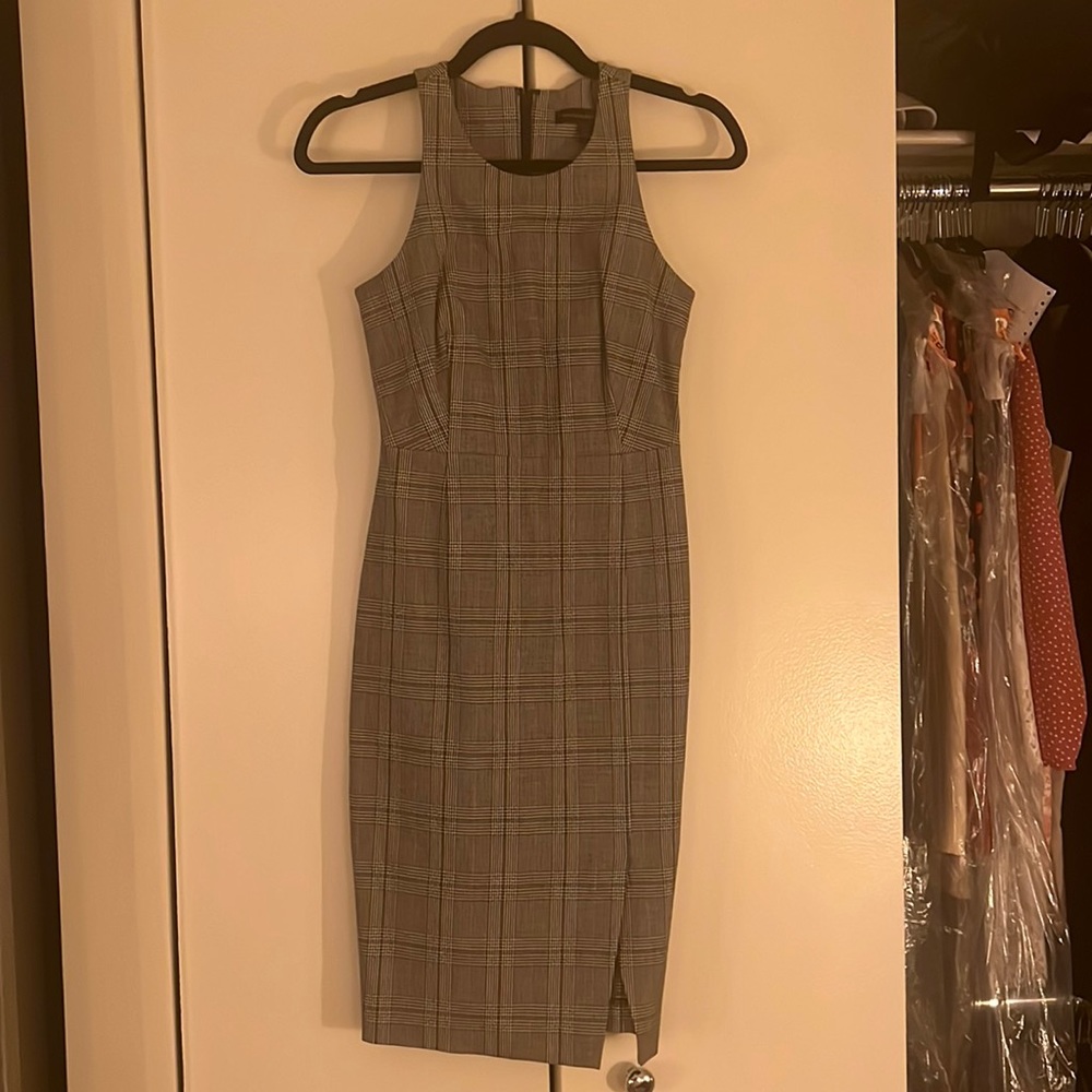 Banana republic stretch wool fitted dress